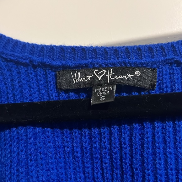 Velvet heart wrap sweater vest - Picture 2 of 4